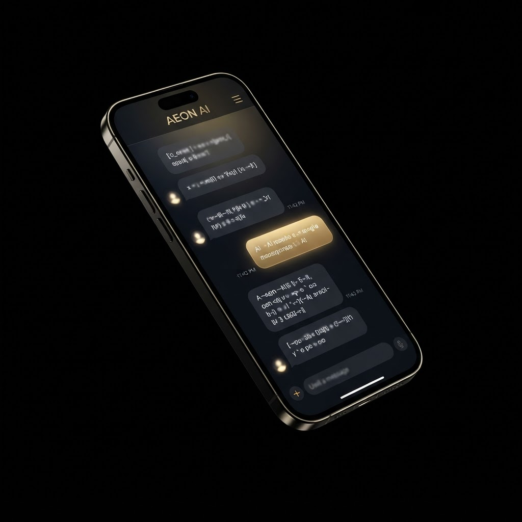 Mockup eines KI-Chat-Interfaces
