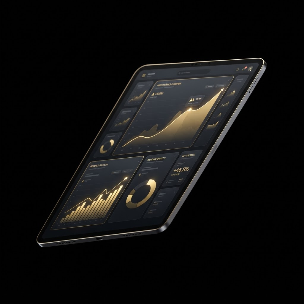 Mockup eines Umsatz-Dashboards