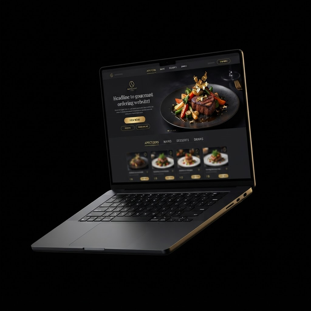 Mockup eines Restaurant-Bestellsystems